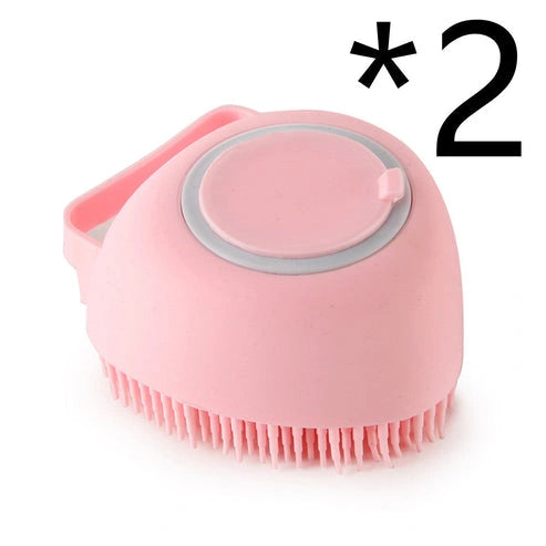 Aaponminimarket Silicone Pet Bath Massage Gloves Brush