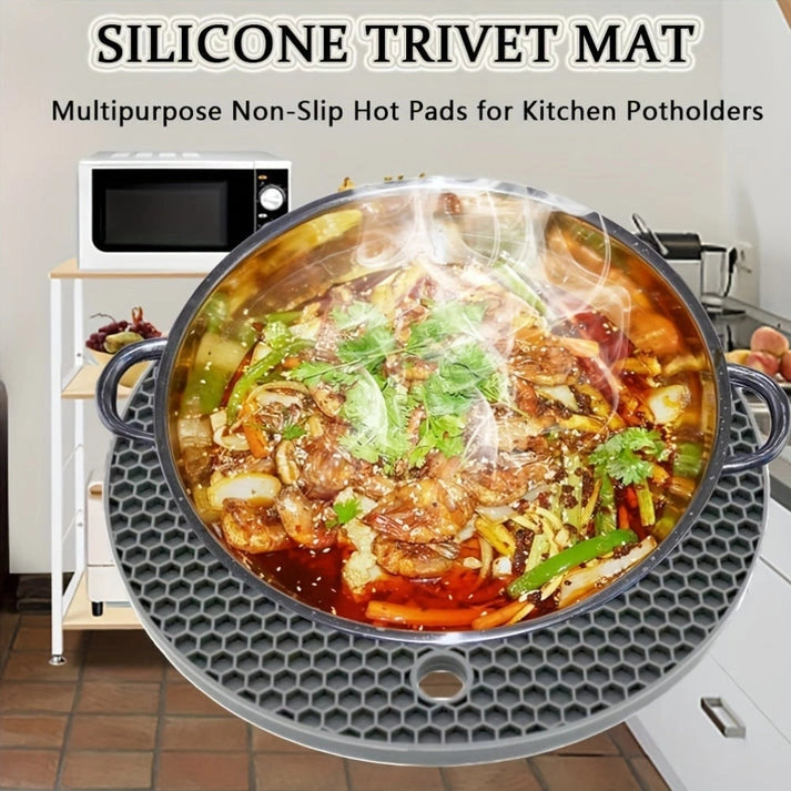 Aaponminimarket Silicone Trivets Set Heat-Resistant & Non-Slip (4PCS)