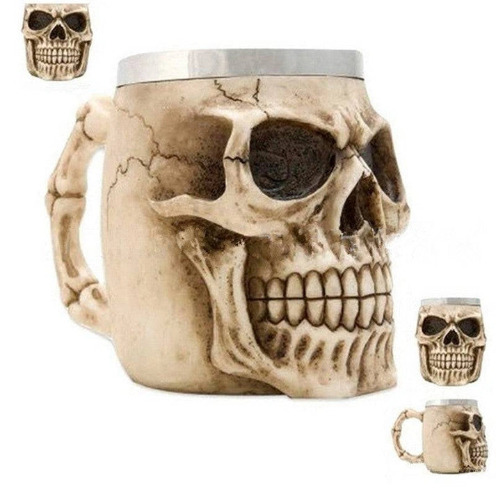 Aaponminimarket Skull Mugs Coffee 400ML