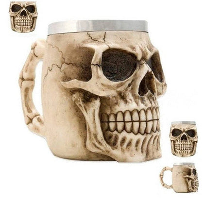 Aaponminimarket Skull Mugs Coffee 400ML