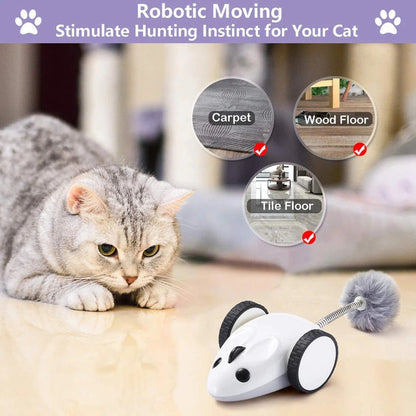 Aaponminimarket Smart App-Controlled Electric Mouse Cat Toy