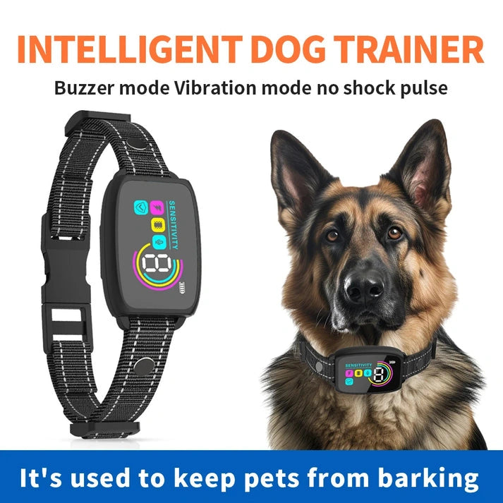 Aaponminimarket Smart Automatic Anti-Barking Dog Collar Rechargeable