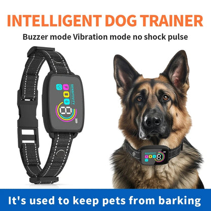Aaponminimarket Smart Automatic Anti-Barking Dog Collar Rechargeable