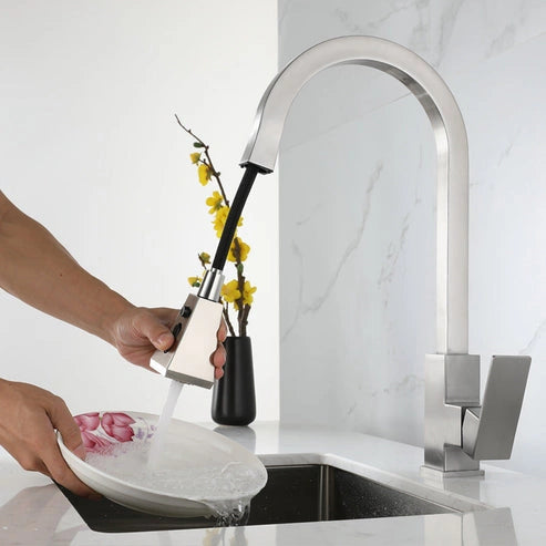 Aaponminimarket Square Kitchen Pull-Out Faucet