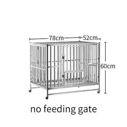 Aaponminimarket Stainless Steel Dog Cage