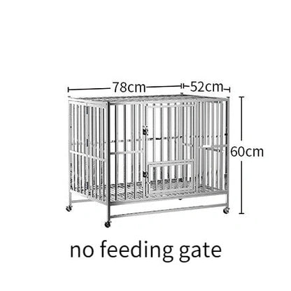 Aaponminimarket Stainless Steel Dog Cage