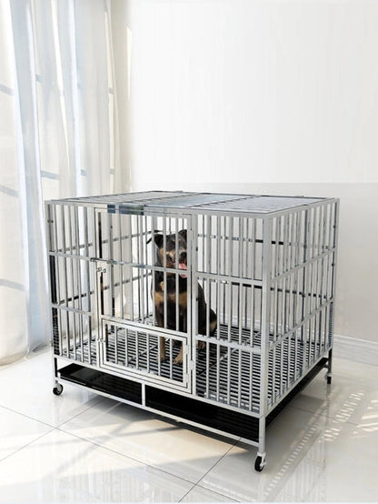 Aaponminimarket Stainless Steel Dog Cage