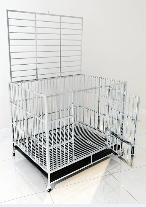 Aaponminimarket Stainless Steel Dog Cage