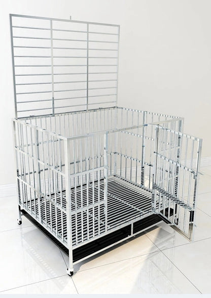 Aaponminimarket Stainless Steel Dog Cage