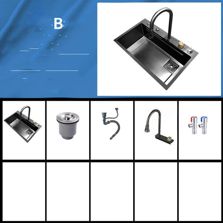 Aaponminimarket Stainless Steel Kitchen Sink Set