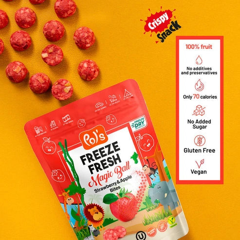 Aaponminimarket Strawberry & Apple Freeze-Dried Fruit Snacks | Pol's Freeze Fresh- 20g