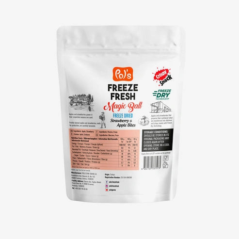 Aaponminimarket Strawberry & Apple Freeze-Dried Fruit Snacks | Pol's Freeze Fresh- 20g
