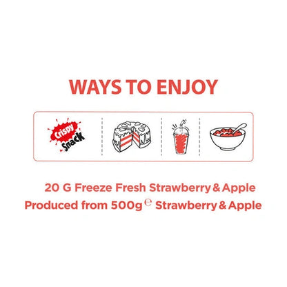 Aaponminimarket Strawberry & Apple Freeze-Dried Fruit Snacks | Pol's Freeze Fresh- 20g