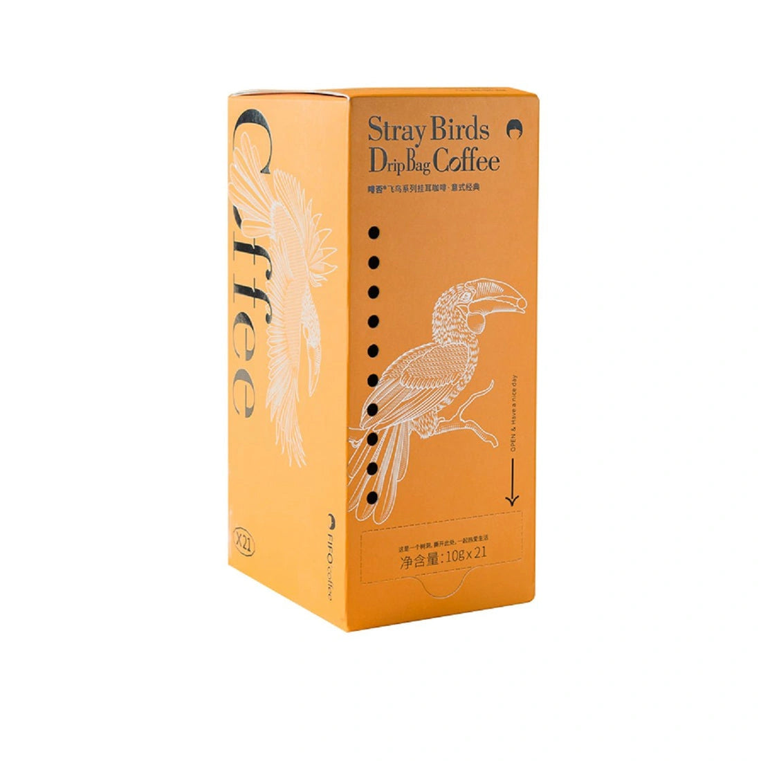 Aaponminimarket Stray Birds Dripbag Italian Black Coffee 210g (21 Bags)