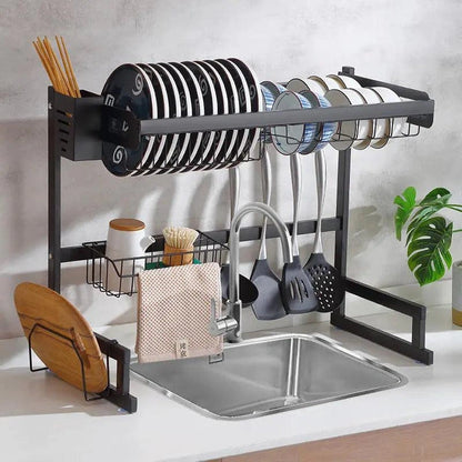 Aaponminimarket Stylish Wall-Mounted Dish Drying Rack