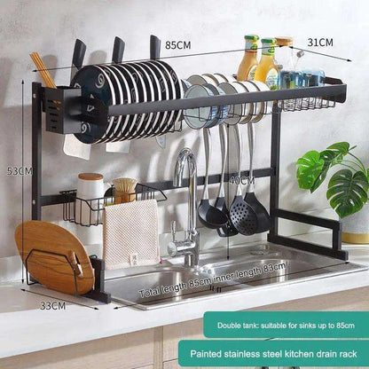 Aaponminimarket Stylish Wall-Mounted Dish Drying Rack