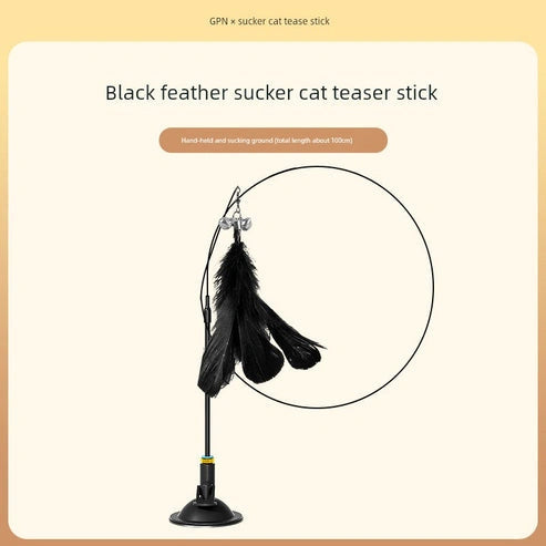 Aaponminimarket Suction Cup Cat Toy: Long Brush Holder