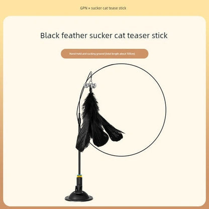 Aaponminimarket Suction Cup Cat Toy: Long Brush Holder