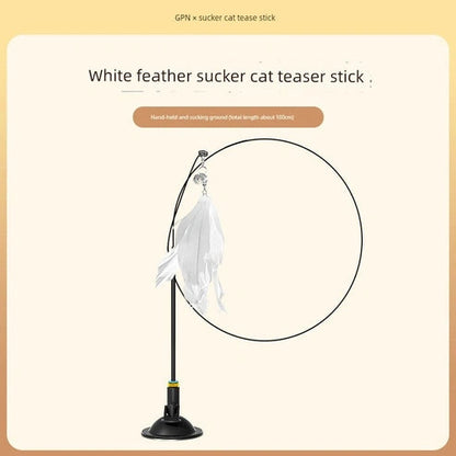 Aaponminimarket Suction Cup Cat Toy: Long Brush Holder