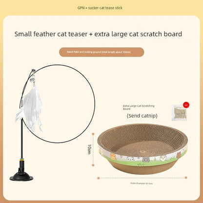 Aaponminimarket Suction Cup Cat Toy: Long Brush Holder