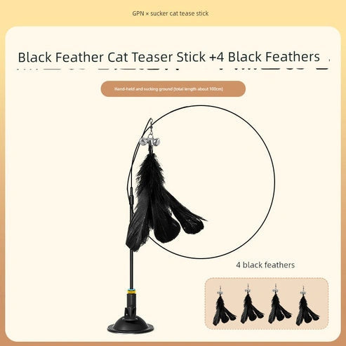 Aaponminimarket Suction Cup Cat Toy: Long Brush Holder