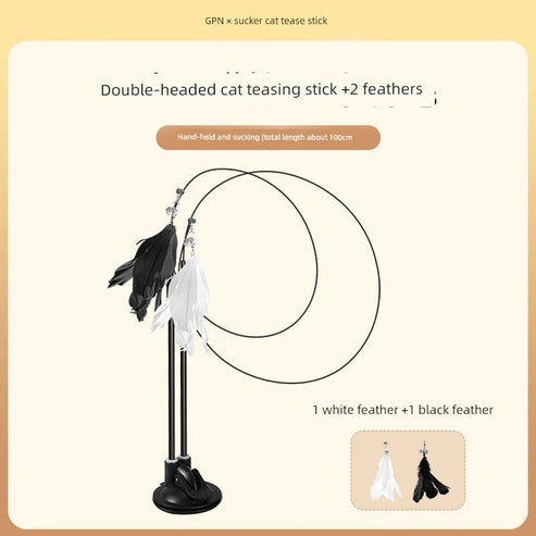 Aaponminimarket Suction Cup Cat Toy: Long Brush Holder