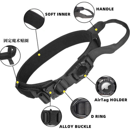 Aaponminimarket Tactical AirTag Dog Collar