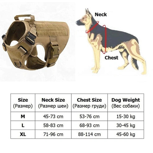 Aaponminimarket Tactical Dog Harness