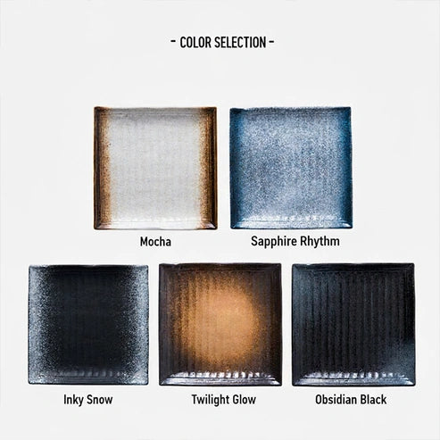 Aaponminimarket Textured Square Presentation Plate