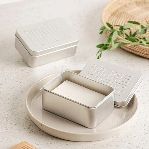 Aaponminimarket Travel Soap Tin | Metal Soap Container (w/ Drip Tray)