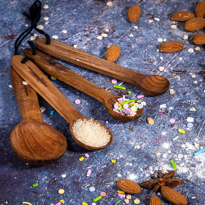 Aaponminimarket Upcycled Wooden Measuring Spoons