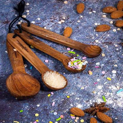 Aaponminimarket Upcycled Wooden Measuring Spoons