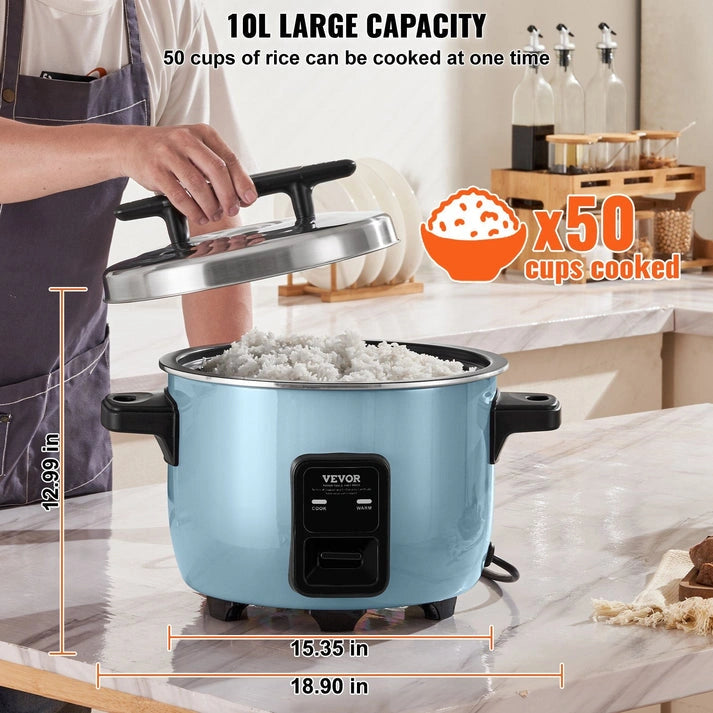 Aaponminimarket VEVOR Commercial Rice Cooker 50-Cup (10L)