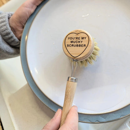 Aaponminimarket Valentine's Dish Brush with Replaceable Head