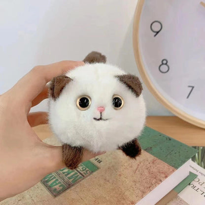 Aaponminimarket Wagging Tail Cat and Little Bunny Lucky Plush Drawstring Toys