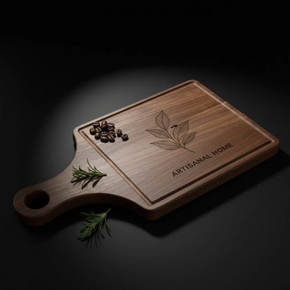 Aaponminimarket Walnut Paddle Cutting Board (13×12×7)