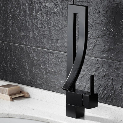 Aaponminimarket Waterfall Electroplated Basin Faucet