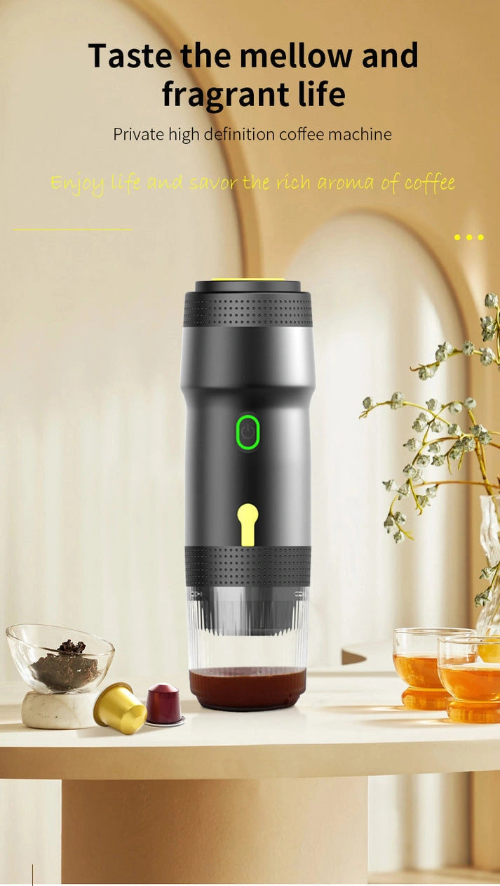 Aaponminimarket White 3-in-1 Portable Espresso Maker
