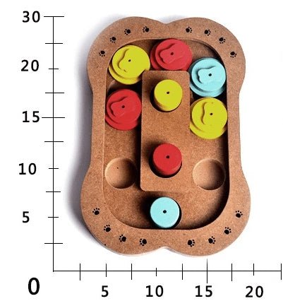 Aaponminimarket Wooden Puzzle Toy for Dogs