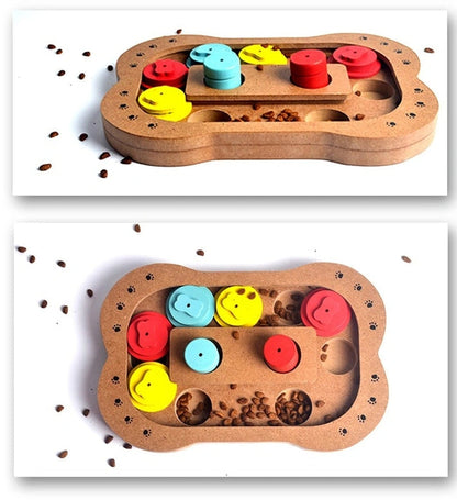 Aaponminimarket Wooden Puzzle Toy for Dogs