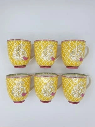Aaponminimarket Yellow Mug Set (6pcs)