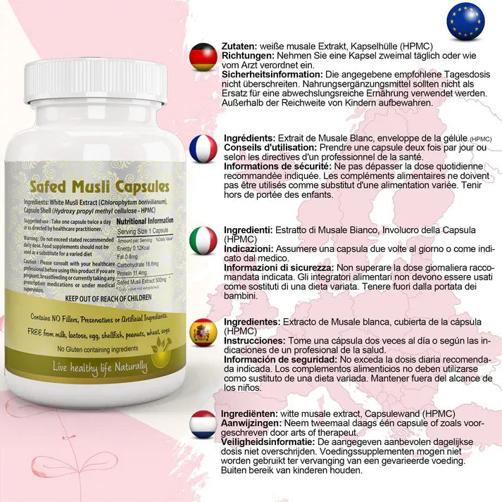 Aaponmoinimarket Safed Musli Capsule (Chlorophytum Borivilianum)
