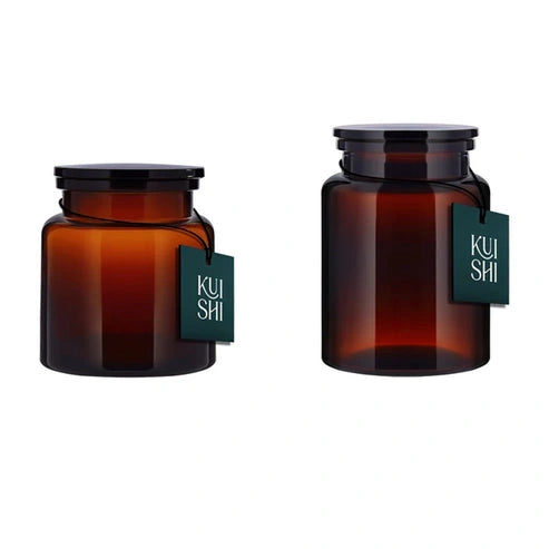 Aaponminimarket Amber Storage Jar Set