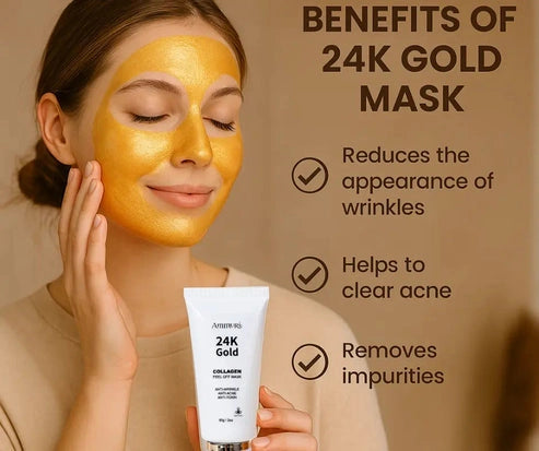 Aaponminimarket Ammuri 24K Gold Peel-Off Face Mask