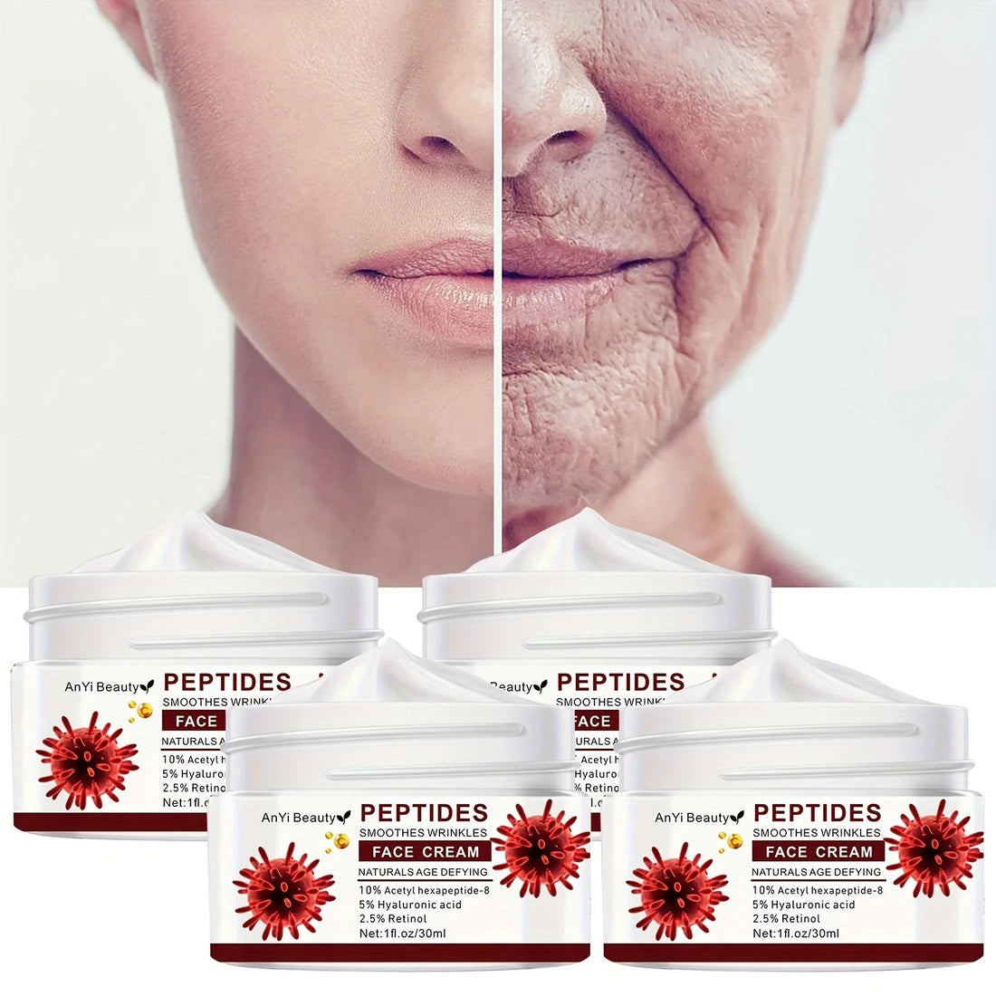 Aaponminimarket Any Beauty Peptides Smoothes Wrinkle Face Cream