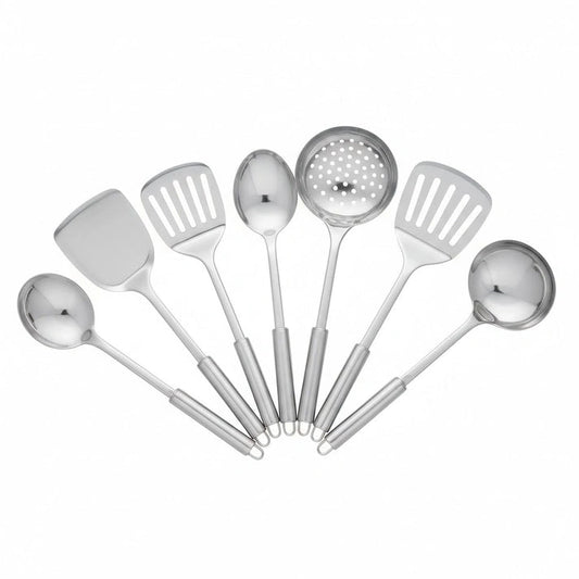 Aaponminimarket Anti-Scald Stainless Steel Kitchen Utensil Spatula