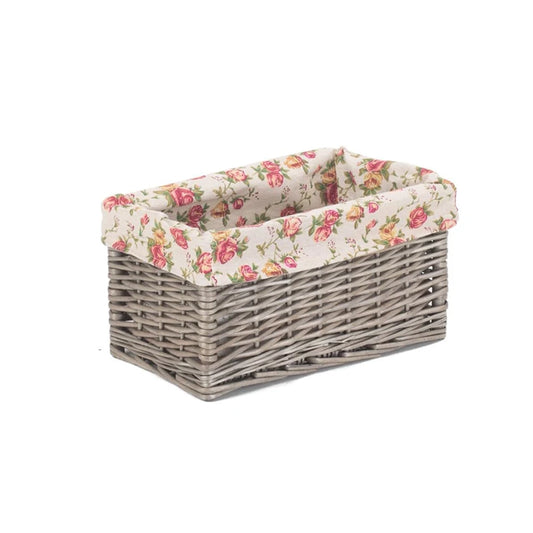 Aaponminimarket Antique Wash Garden Rose Wicker Storage Baskets