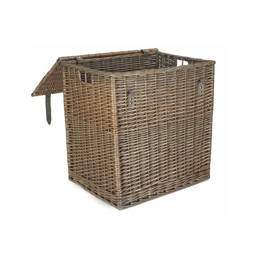 Aaponminimarket Antique Wash Vintner Storage Wicker Basket