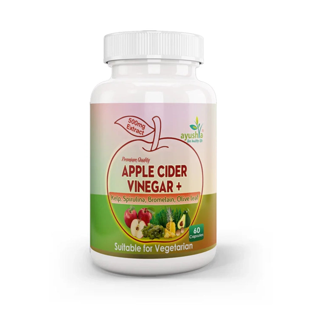 Aapon Mini Market Ltd Apple Cider Vinegar Capsule with Kelp, Spirulina, Bromelain, Olive Leaf