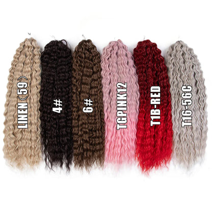 Ariel Curl Ombre Blonde Pink 24 Inch Hair Extension